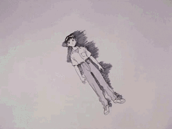 Pencil Sketched Shinji GIF
