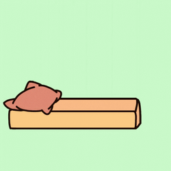 Pencil Sleeps In Bed GIF