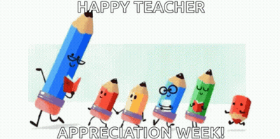 Pencils Walking Happy Teacher Appreciation Week GIF
