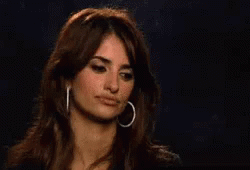 Penelope Cruz Bored Blank Stare GIF