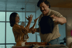Penelope Cruz Kissing Pablo Escobar GIF