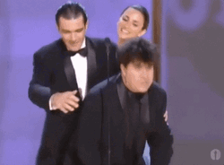 Penelope Cruz Pedro Almodovar Oscars GIF