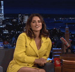 Penelope Cruz Wave Fallon Tonight GIF
