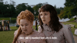 Penelope Featherington Eloise Bridgerton Talked About Marriage GIF