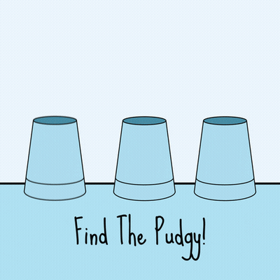 Penguin Balancing Cup On Head Find The Puggy GIF