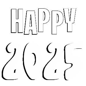 Penguin Blowing Horn Happy 2022 Sticker