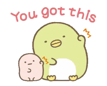 Penguin Cartoon Saying You Got This Sticker