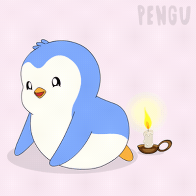 Penguin Cartoon With Smoke From Butt GIF