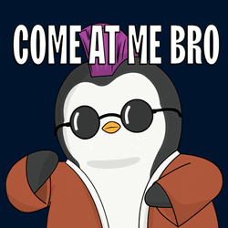 Penguin Come At Me Let Them Fight GIF