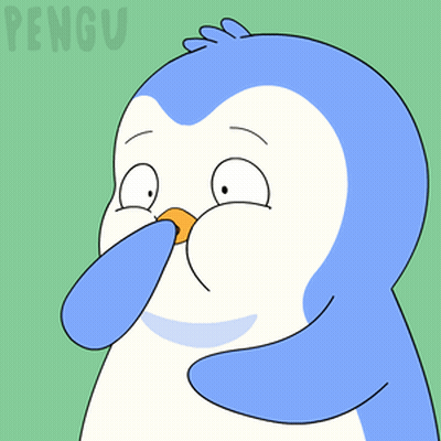 Penguin Covering Nose GIF