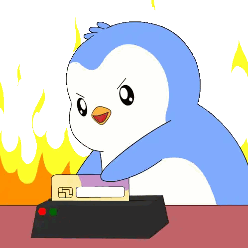 Penguin Credit Card L Sticker