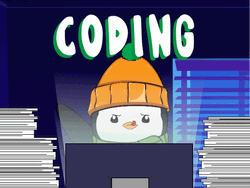 Penguin Data Coding Animation GIF | GIFDB.com