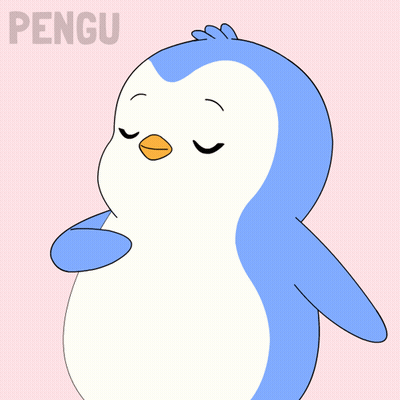 Penguin Drawing Saying Pengu GIF