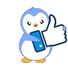 Penguin Giving Thumbs Up Sticker