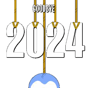Penguin Holding 2025 Sign Sticker