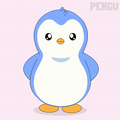 Penguin Holding Card Saying 10 GIF