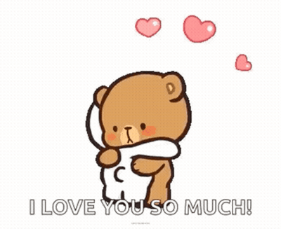 Penguin Holding Cell Phone With Hearts Saying I Love You With All My Hearts GIF