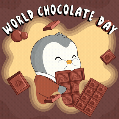 Penguin Holding Chocolate World Chocolate Day GIF