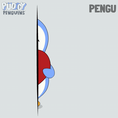 Penguin Holding Heart Saying For You GIF