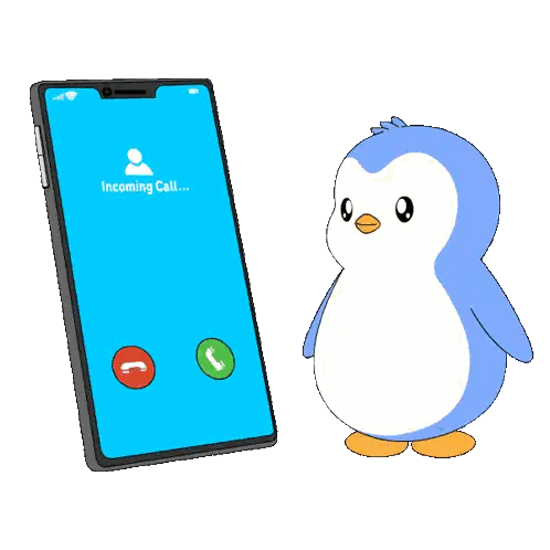 Penguin Holding Heart With Ill Give You My Heart Sticker