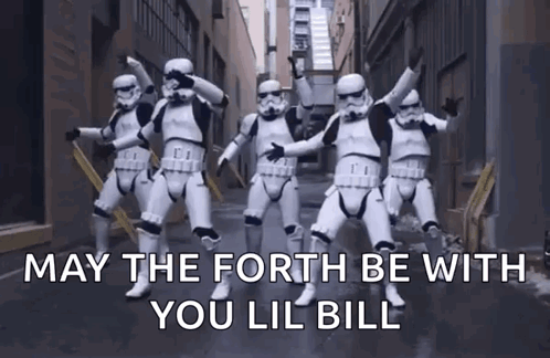 Penguin Holding Lightsaber May The Fourth GIF