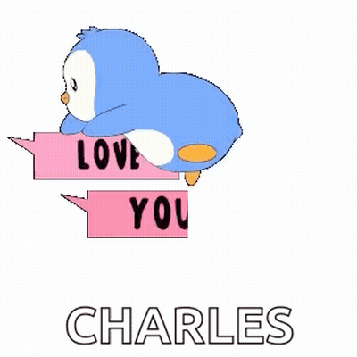 Penguin Holding Love You Sign GIF