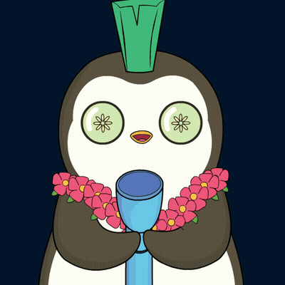 Penguin Holding Megaphone With Go GIF