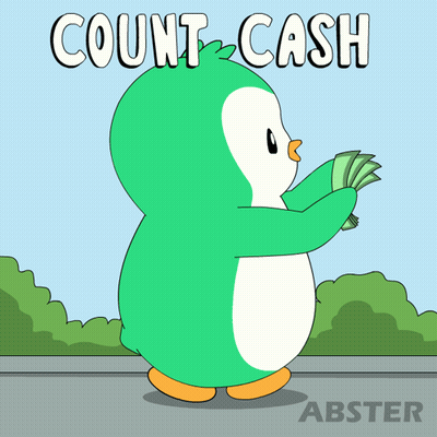 Penguin Holding Money Saying Count Cash GIF