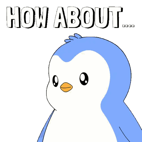 Penguin Holding No Block Sticker