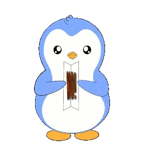 Penguin Holding No Sign Sticker
