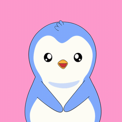 Penguin Holding Pink Heart GIF