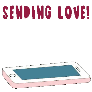 Penguin Holding Pink Heart Sending Love Sticker