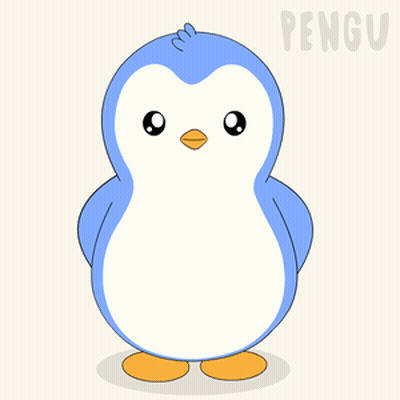 Penguin Holding Pocket Watch Time GIF
