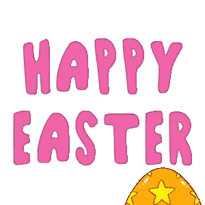 Penguin Holding Red Easter Egg Hey Easter Sticker