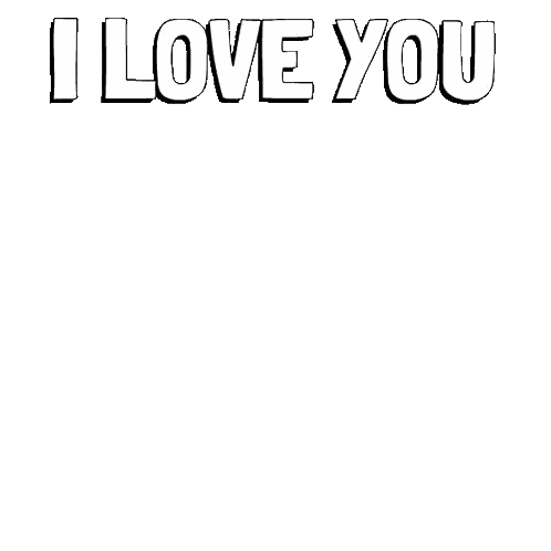 Penguin Holding Sign I Love You With All My Heart Sticker
