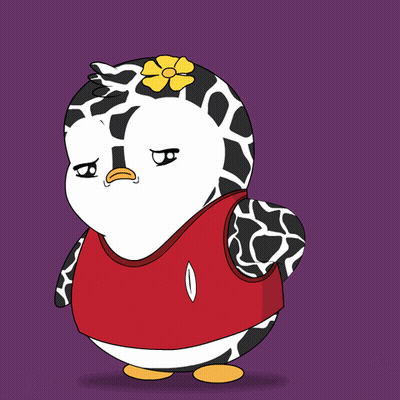 Penguin Holding Sorry Sign GIF
