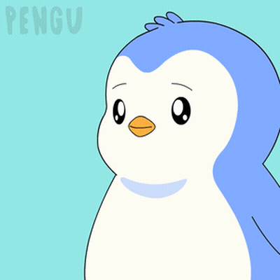 Penguin Holding Stop Sign GIF