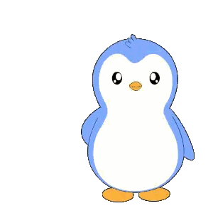 Penguin Holding Thumbs Up Sign Sticker