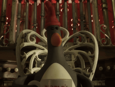 Penguin Holding World's Best Boss Mug GIF