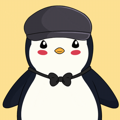 Penguin In Black Hat And Bow Tie GIF