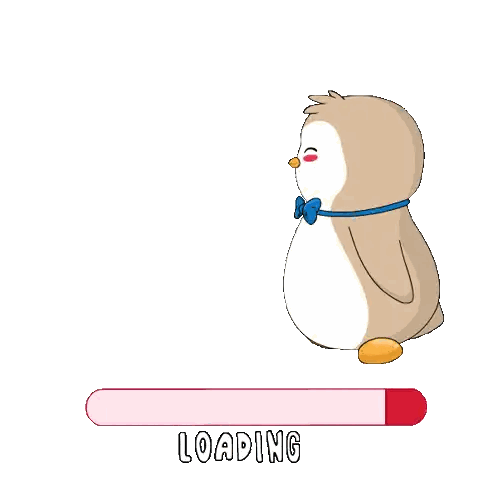 Penguin In Bow Tie Standing Sticker