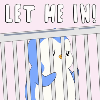 Penguin In Cage Let Me In GIF