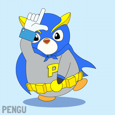 Penguin In Cape With P GIF