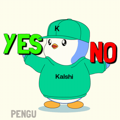 Penguin In Green Sweater And Hat Holding Yes And No Sign GIF
