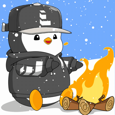 Penguin In Hat And Hoodie By Campfire GIF