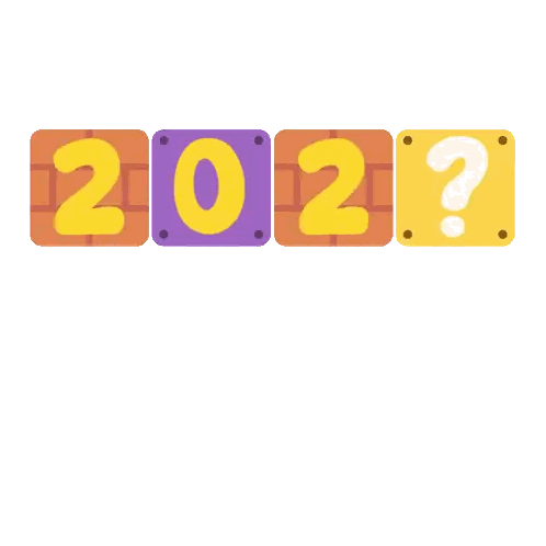 Penguin In Party Hat Standing Before 2022 Sign Sticker