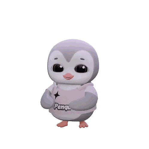 Penguin In Pink Shirt Saying Peng Sticker