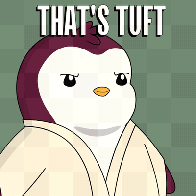Penguin In Robe With Tuft GIF