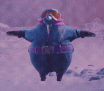 Penguin In Ski Suit And Goggles GIF