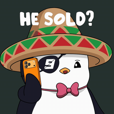 Penguin In Sombrero Talking On Cellphone GIF